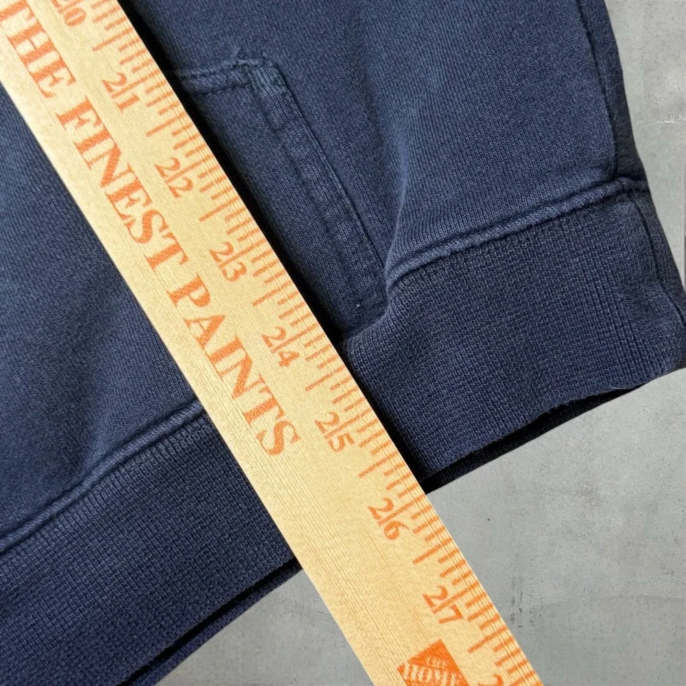 Vintage Chaps Hoodie Mens XL Navy Blue Grey Pullover Established 1978 Logo